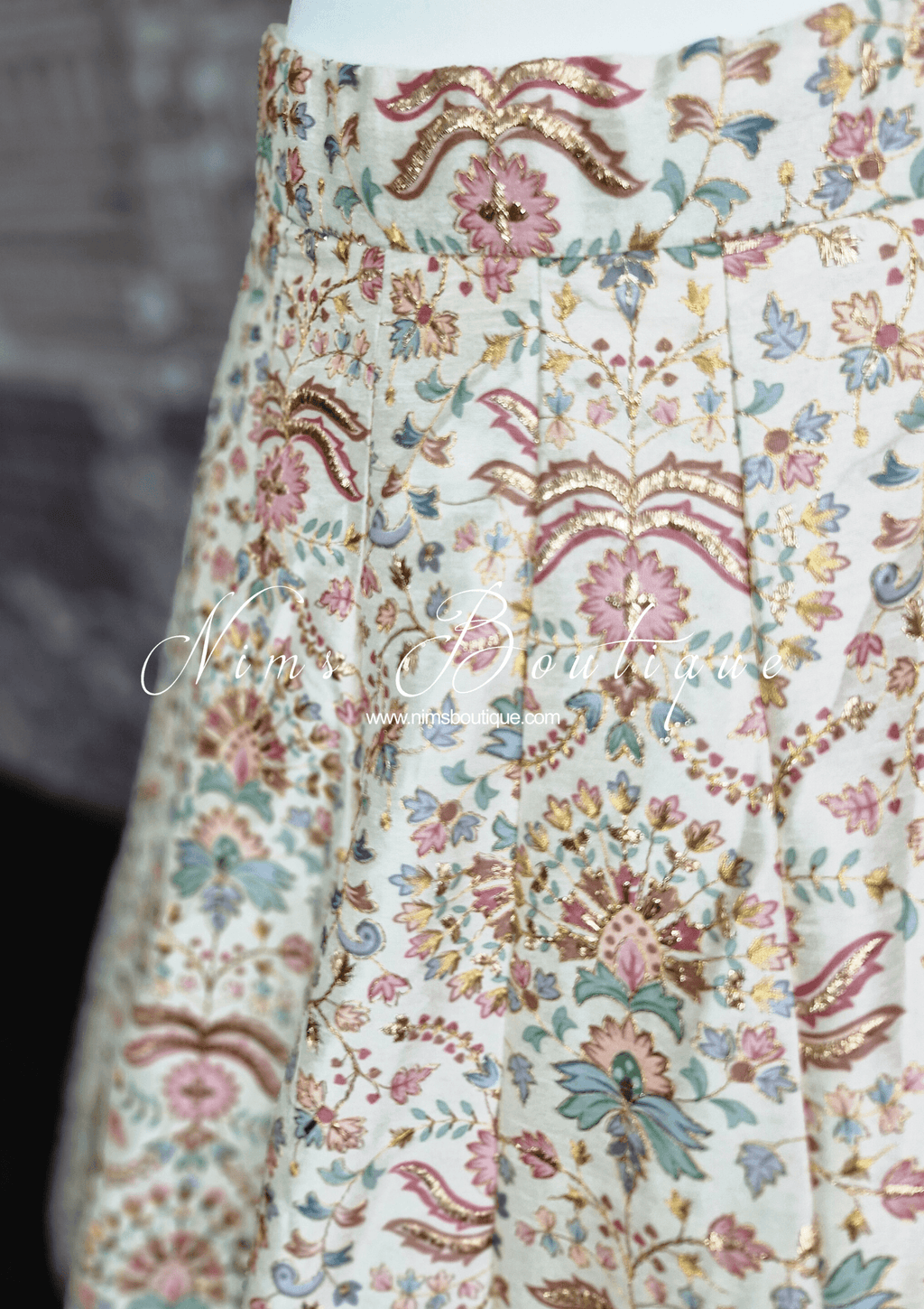 Nims Boutique Mia Ivory & Pastel Lehnga sizes 4-16