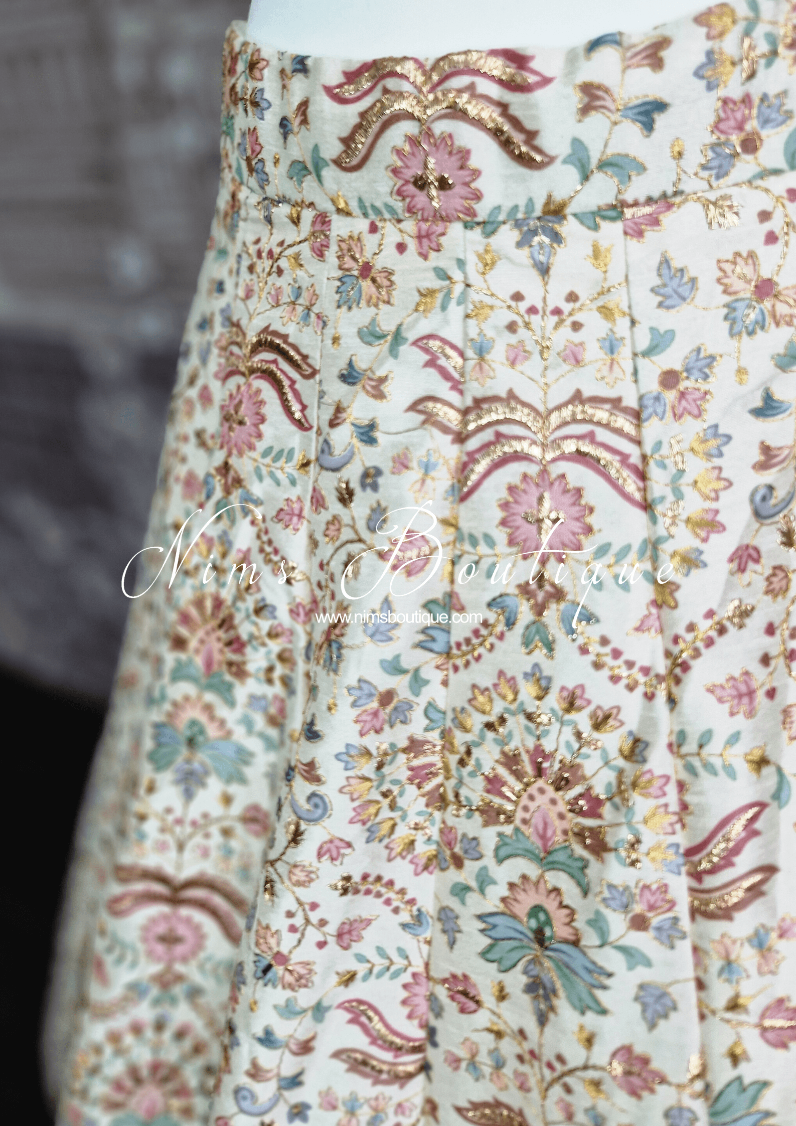 Nims Boutique Mia Ivory & Pastel Lehnga sizes 4-16