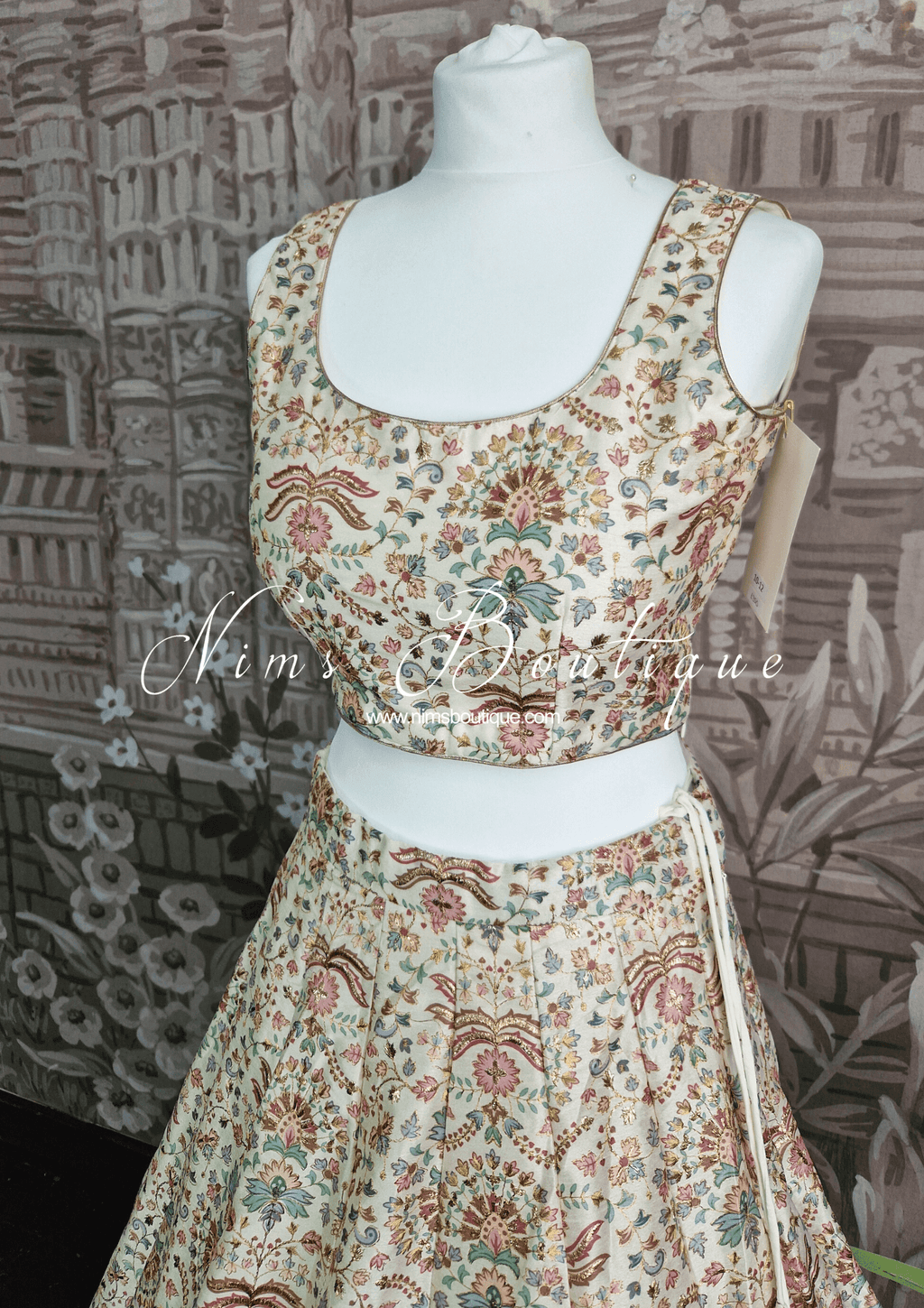 Nims Boutique Mia Ivory & Pastel Lehnga sizes 4-16