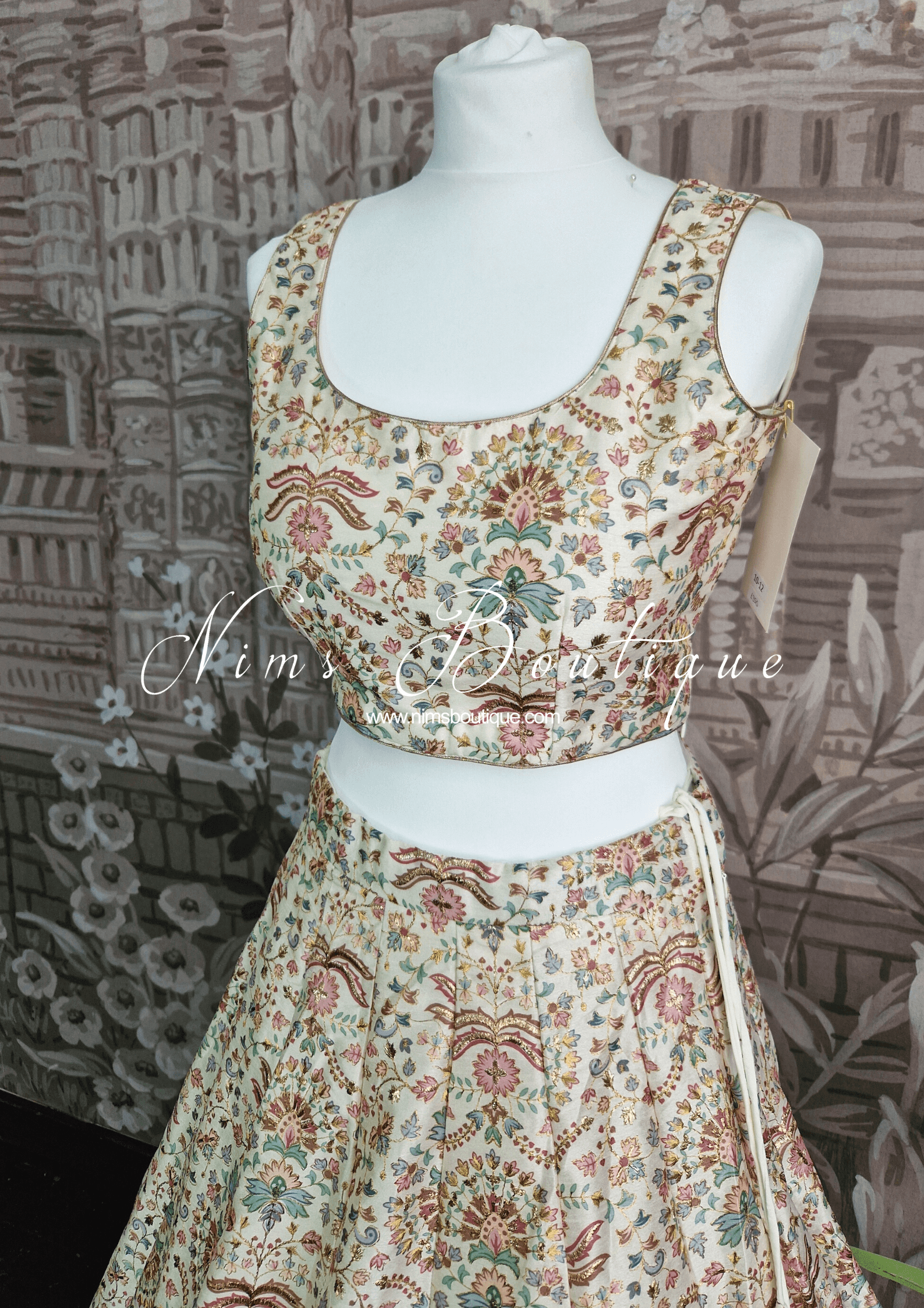 Nims Boutique Mia Ivory & Pastel Lehnga sizes 4-16