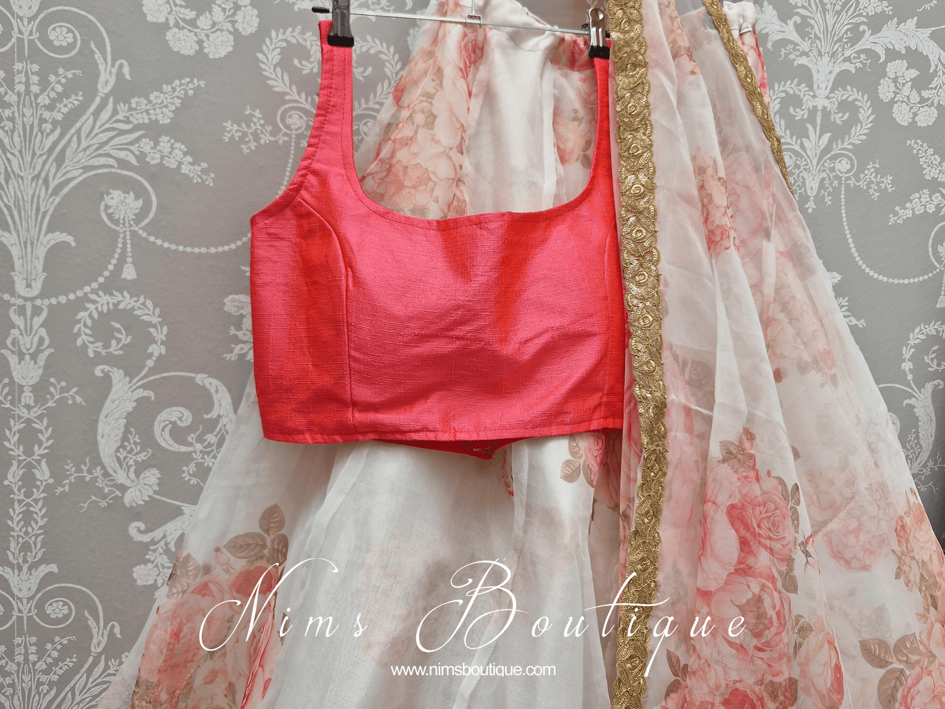 Nims Boutique The NB Coral Pink Blouse 10-14