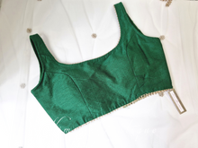 The NB Emerald Green Silk Blouse Gold Edge (12-14)