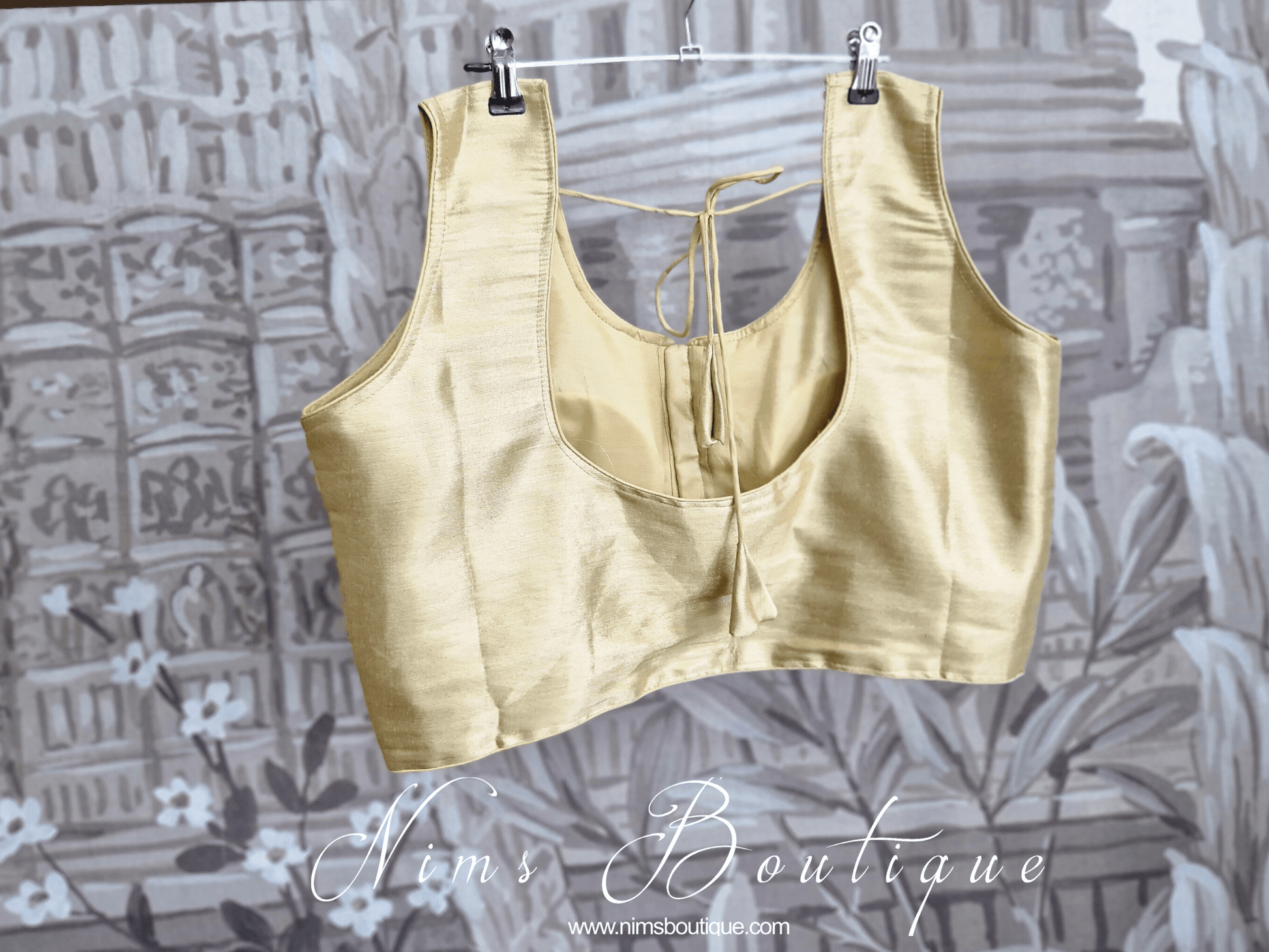 Nims Boutique The NB Dusky Gold Blouse 16-18