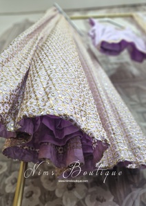 Luxury Lilac Zari Work Lehnga (16-18)