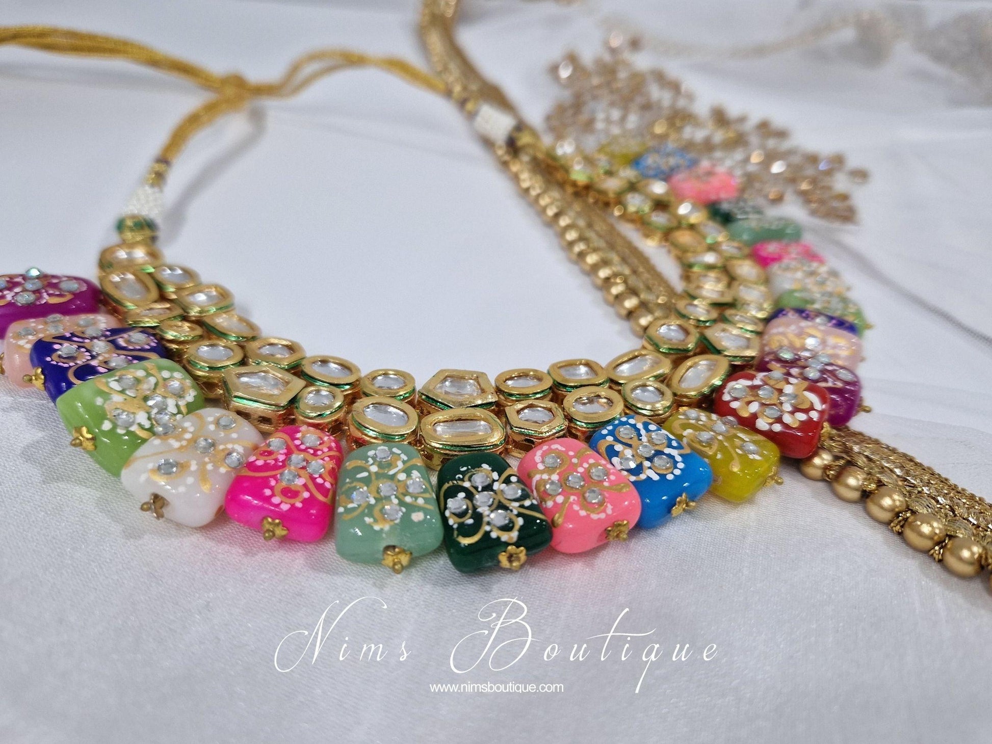 Nims Boutique Limited Edition Multicolour Akira Kundan Set