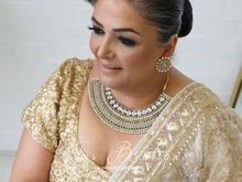 Royal Jhanvi Antique Gold & Pearl necklace