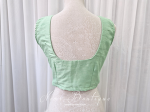 Sleeveless Mint Blouse (4-18)