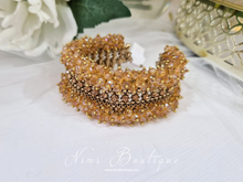 Gold Stone Cluster Bracelet