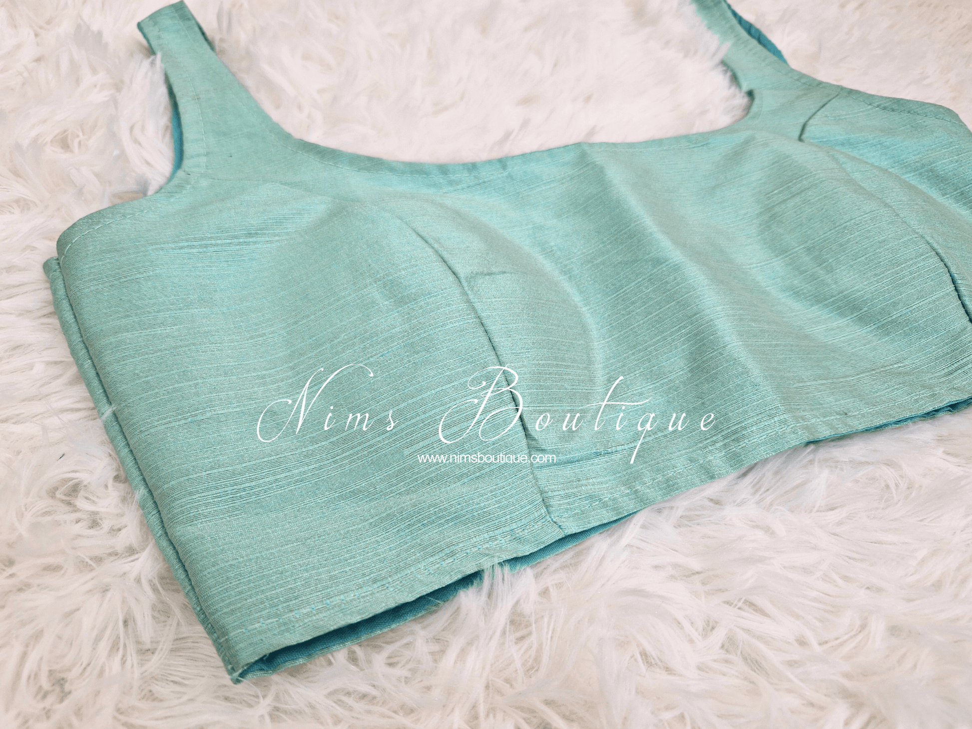 Nims Boutique The NB Light Duck Egg Blouse 10-12