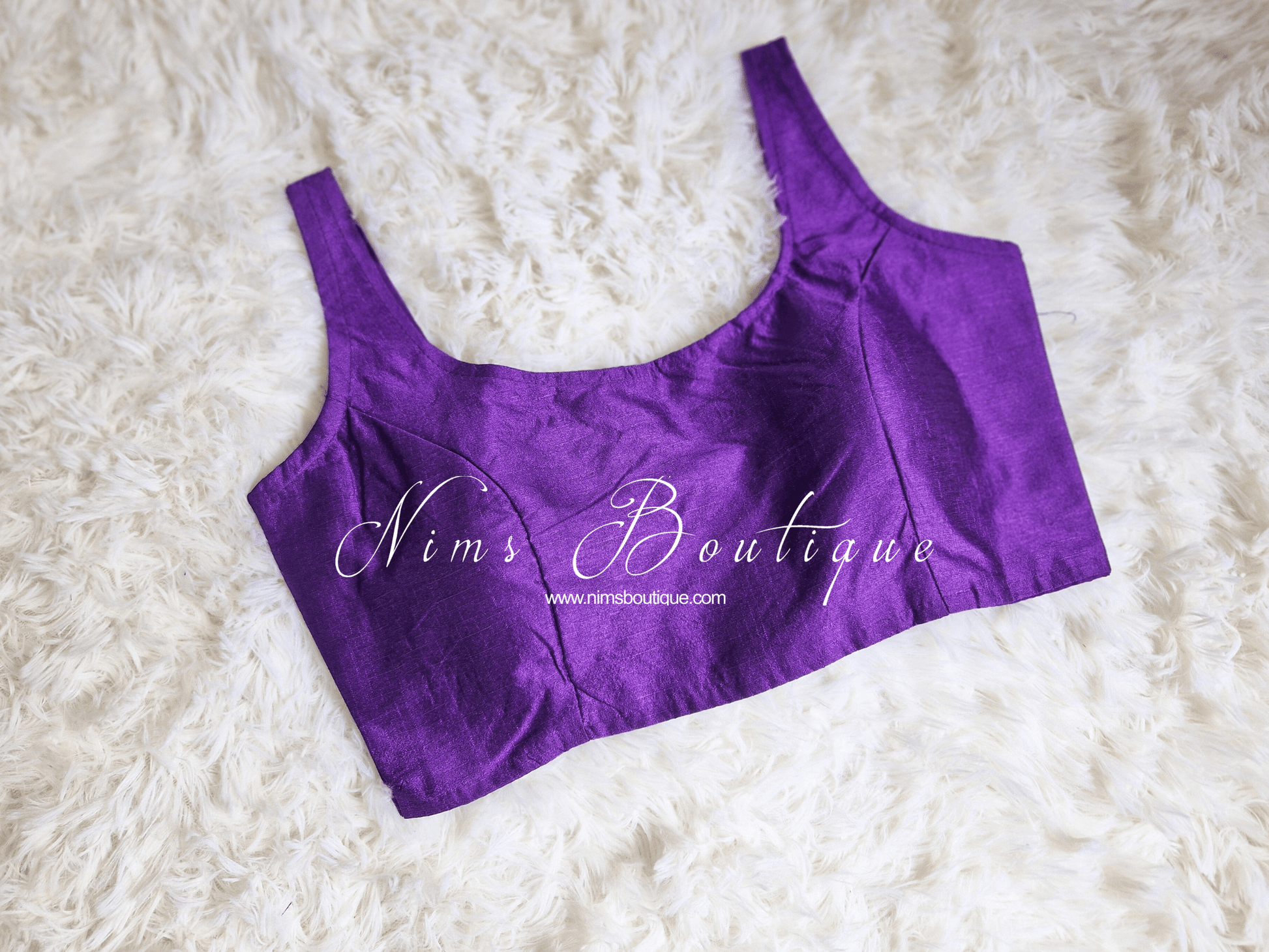 Nims Boutique The NB Purple Blouse 10-14