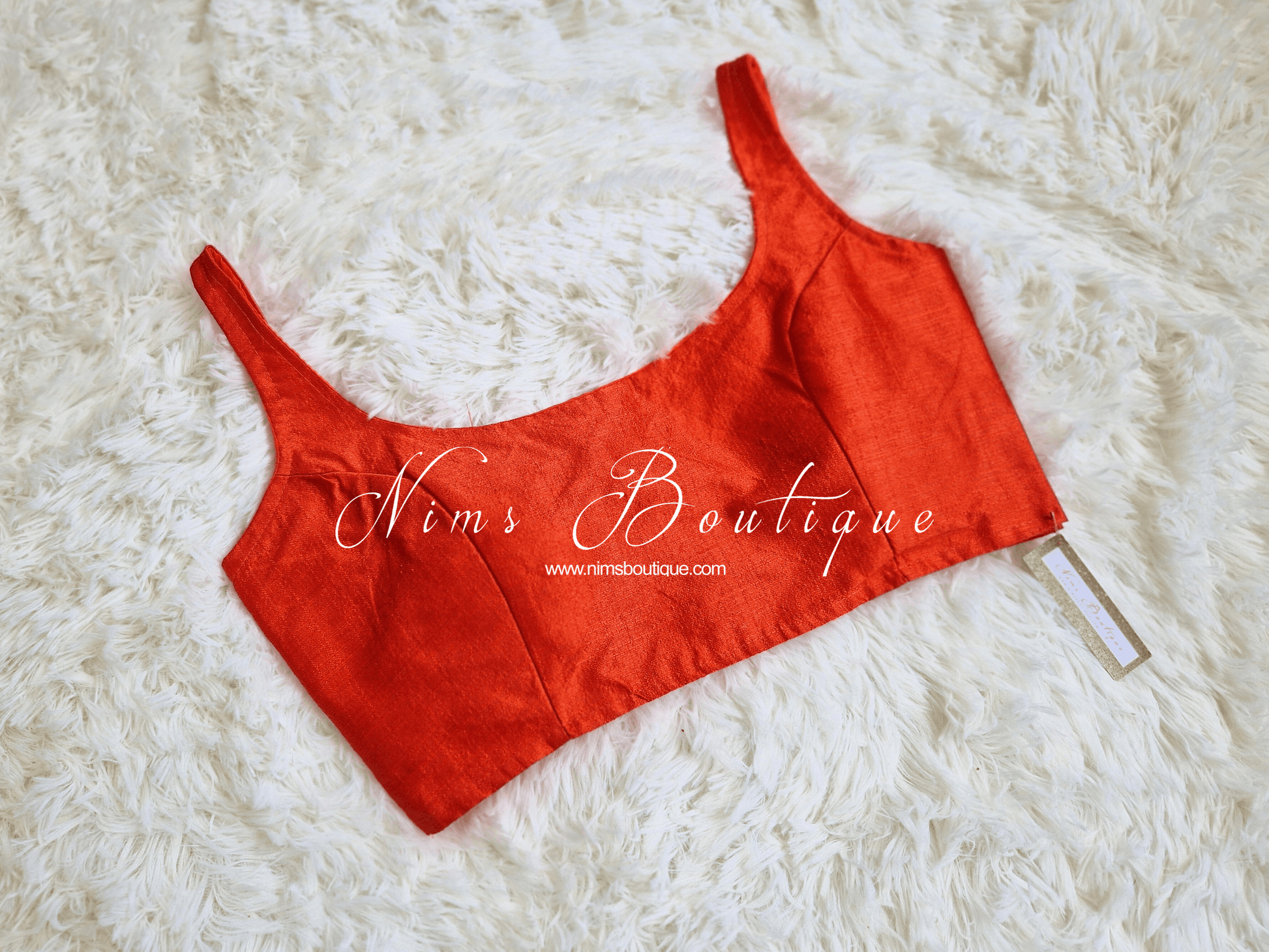 Nims Boutique The NB Orange Blouse 12-14