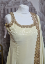 Light Lemon Gharara Suit (Size 10-12)