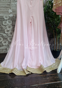 Light Pink Gharara Suit (Size 10-12)