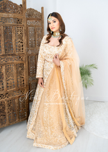 Ivory & Gold Thread Embroidered Lehnga (8-20)