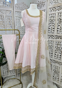 Blush Pink Frock Pajami Suit (Size 10-12)