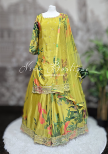 Nims Boutique Tropical Sharara Suit Size 12-16