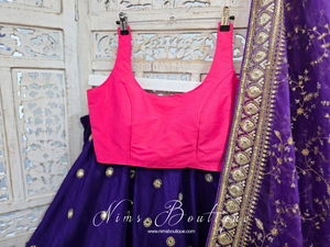 Nims Boutique The NB Bright Pink Silk Blouse 10-12