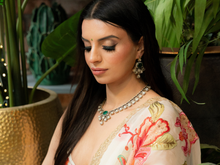 Nims Boutique Kavya Green Stone Jewellery Set