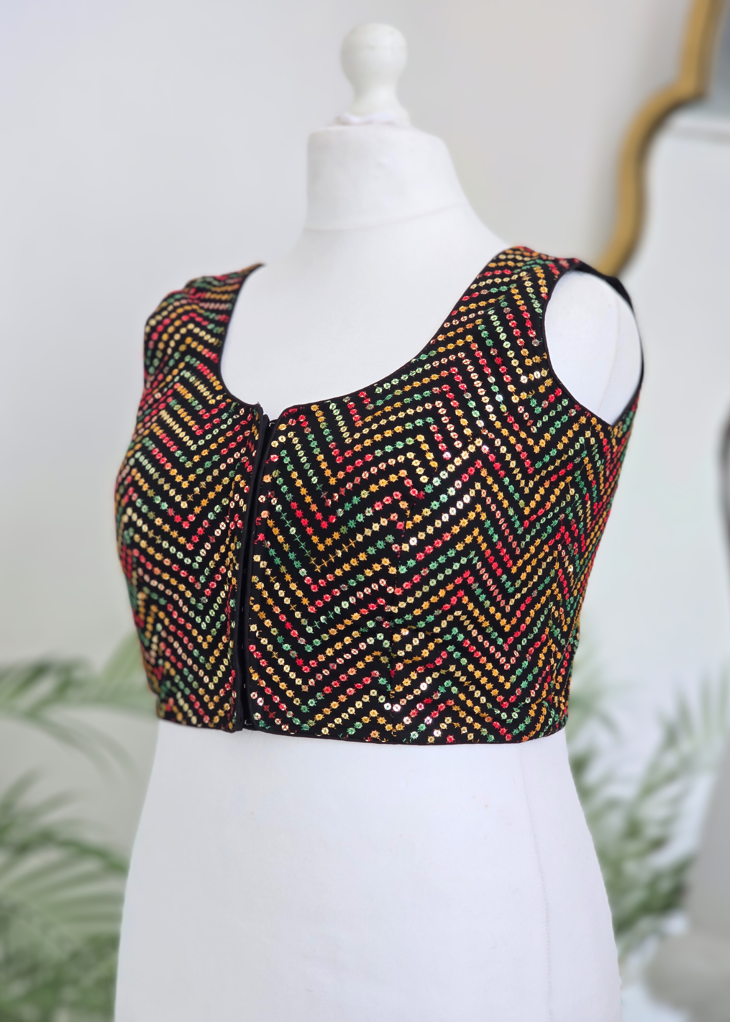 The NB Black Multicolour Blouse 16-18