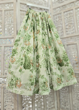 Florella Ivory & Green Georgette readymade skirt/lehnga