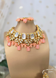 Anya Kundan & Coral Set