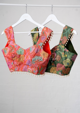 Willow NB Green Floral Blouse (one size)
