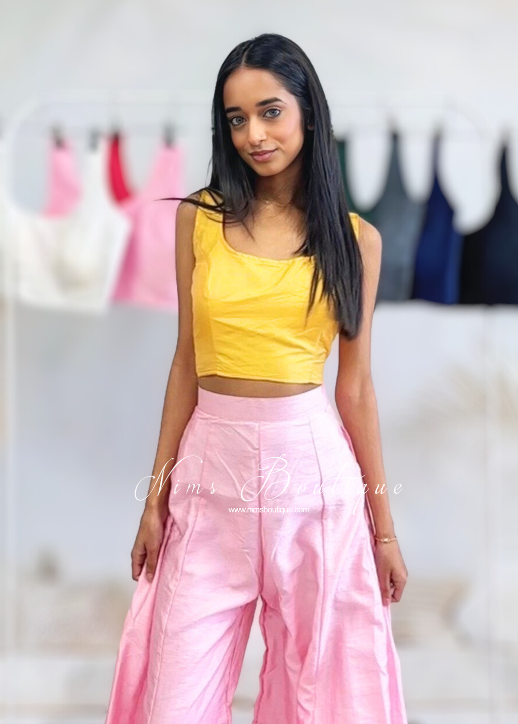 The NB Yellow Silk Blouse (petite sizes 4-8)