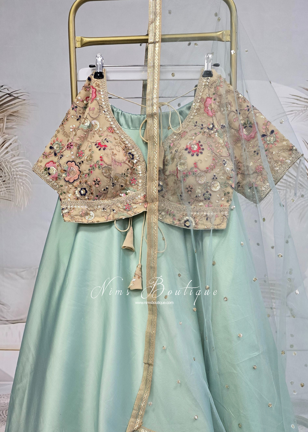 Genelia Gold Embroidered Blouse (10-12)