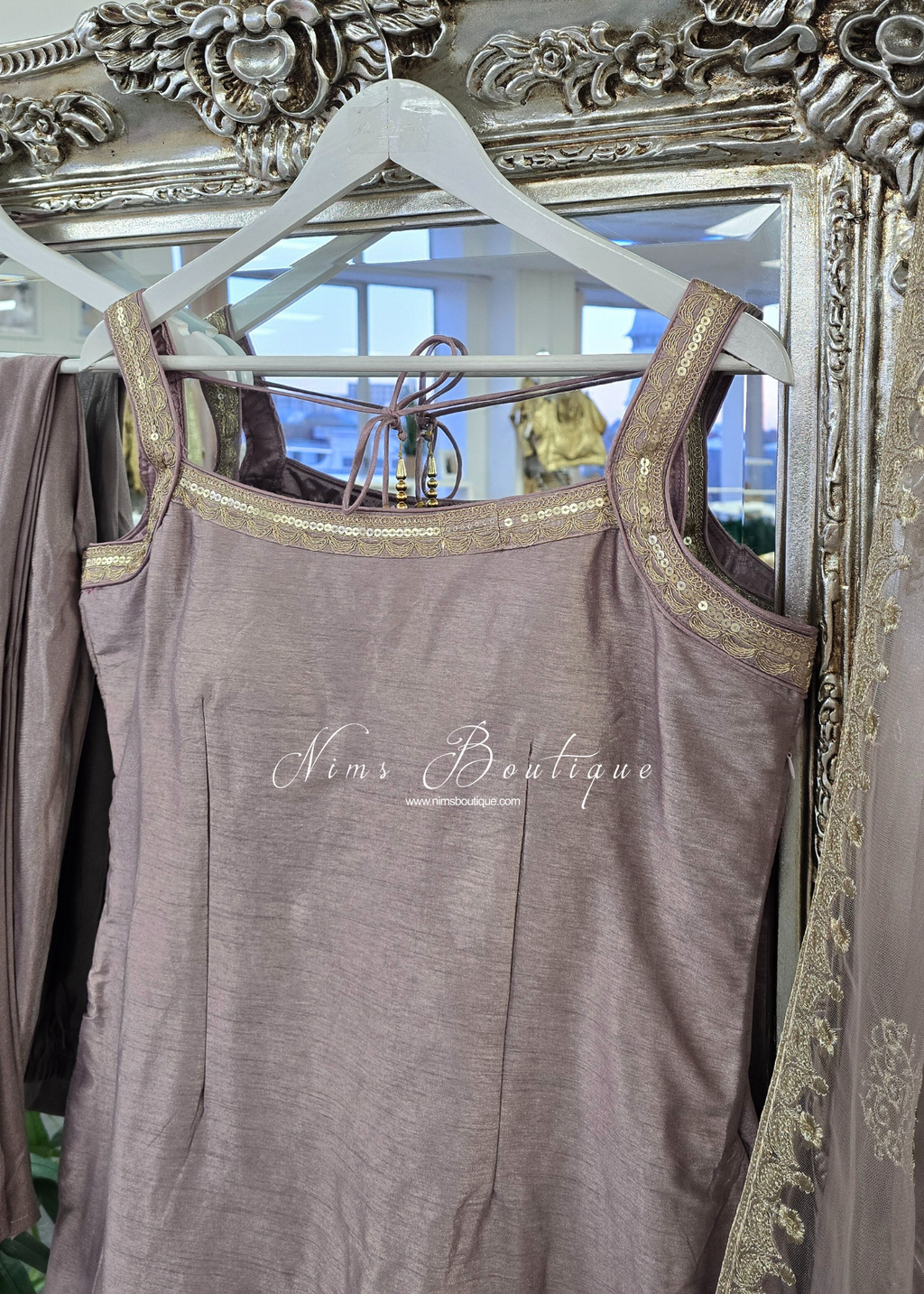 Dusky Lilac Pajami Suit (Size 12-14)