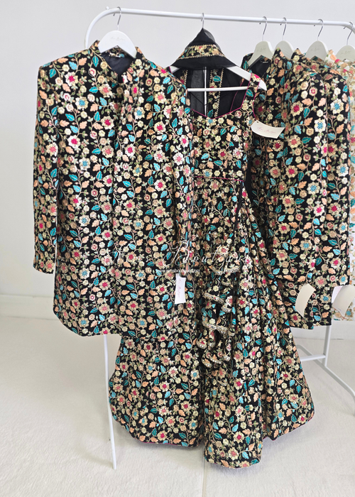 Aditi Luxury Black Multicolour Lehnga (sizes 6-16)