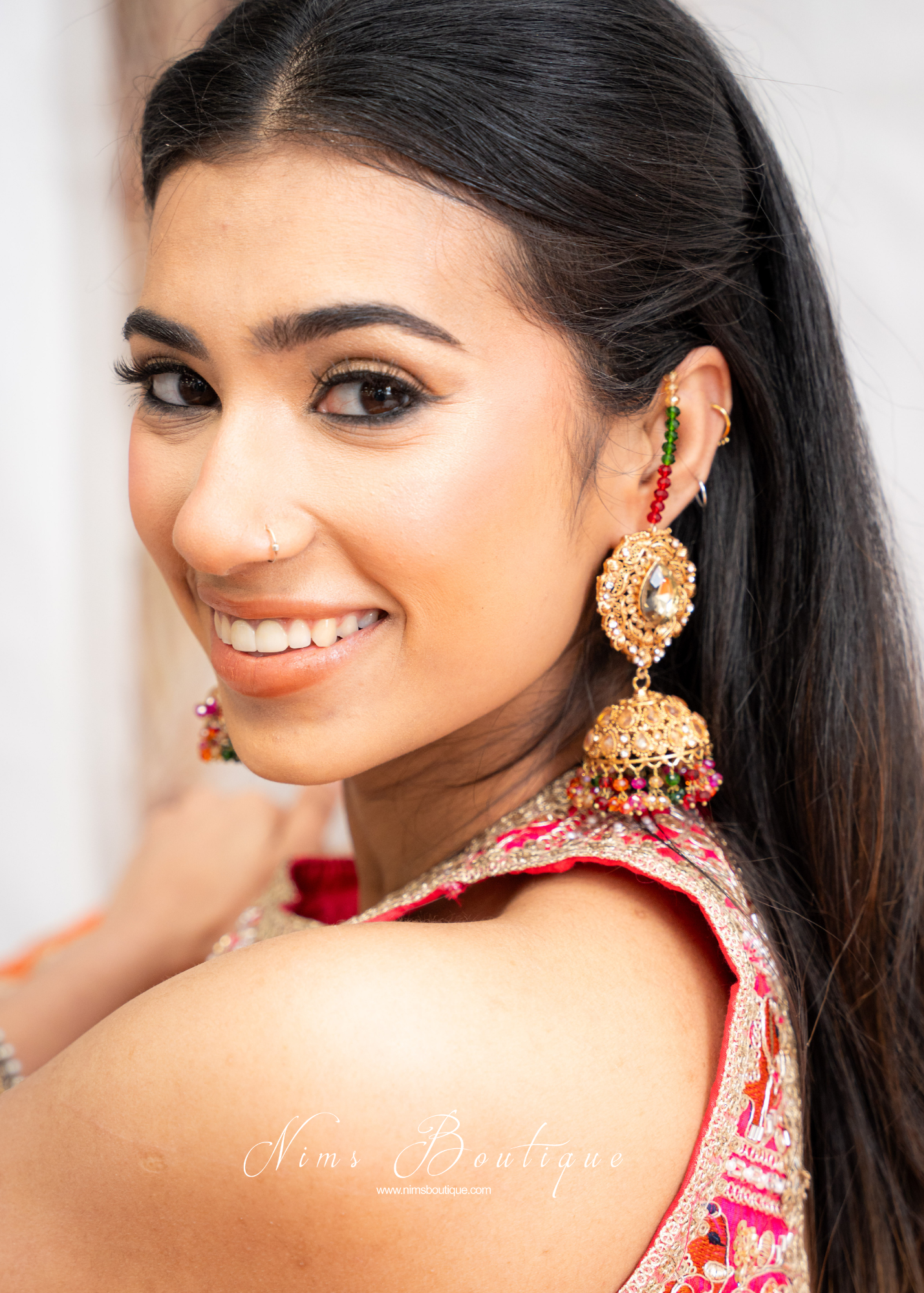 Anjali Multicolour Chumke with earring chains