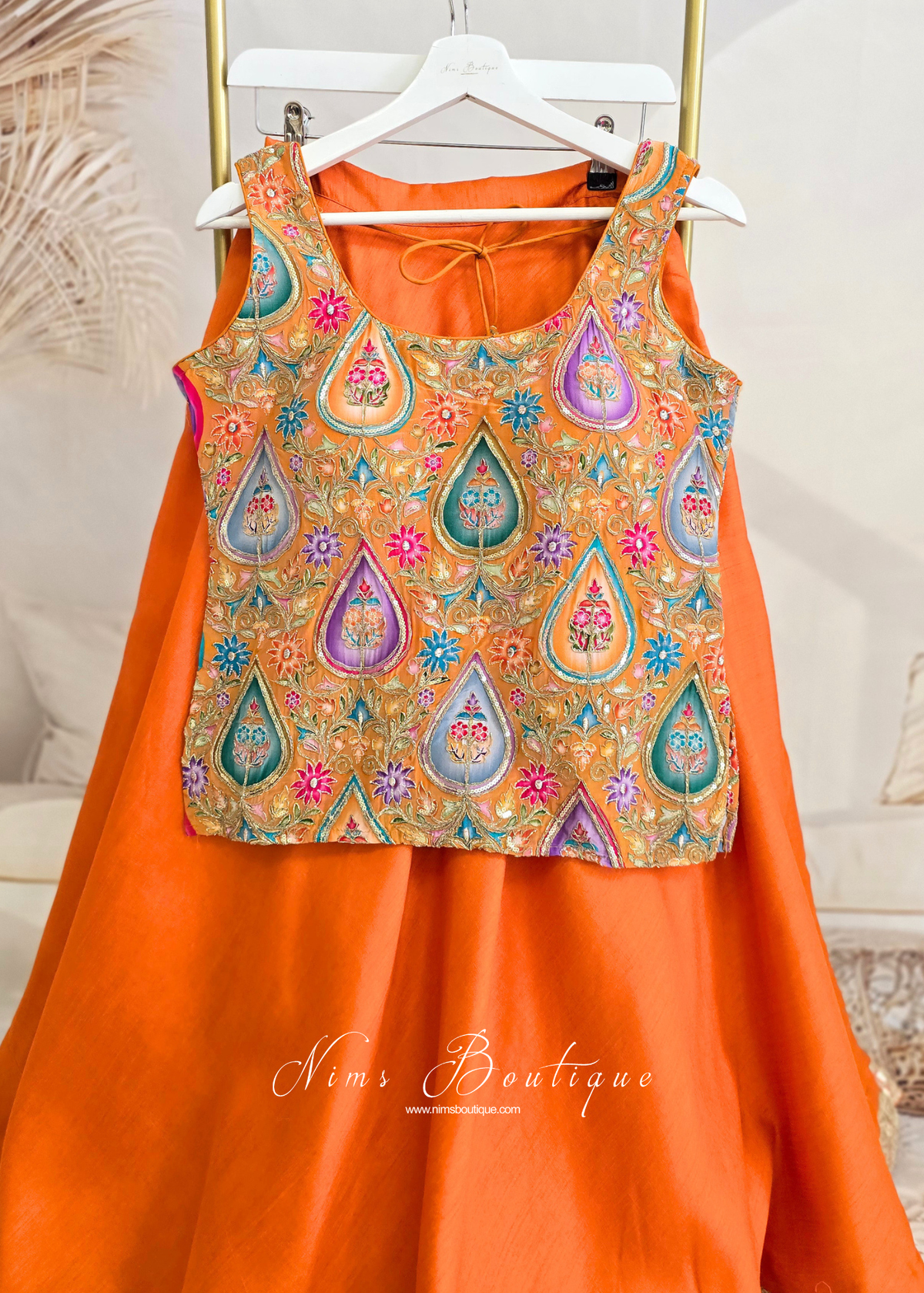 Hema Amber Printed & Embroidered Long Blouse (10-12)