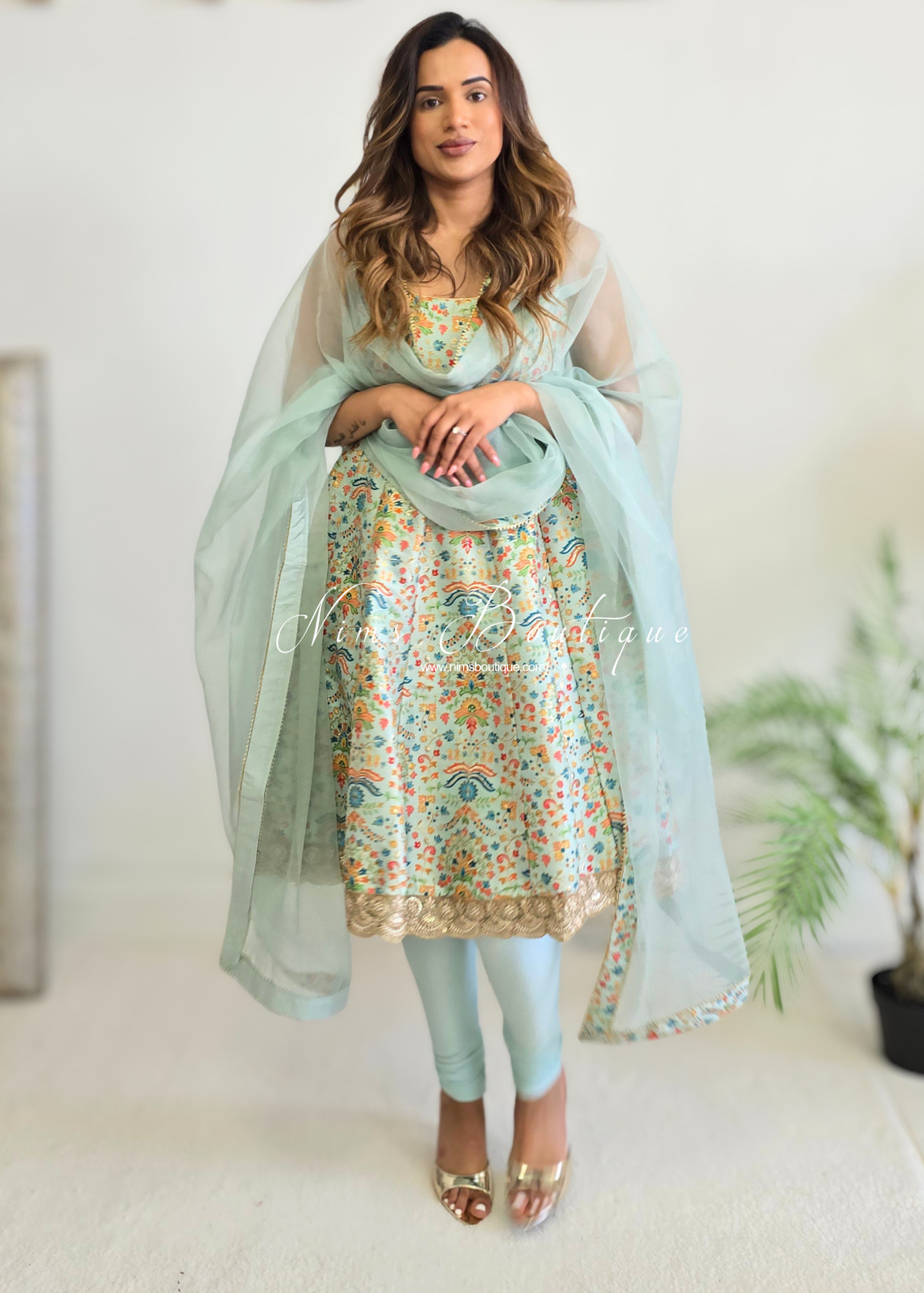 Mia Mint & Pastels Frock Pajami Suit (sizes 4-16)