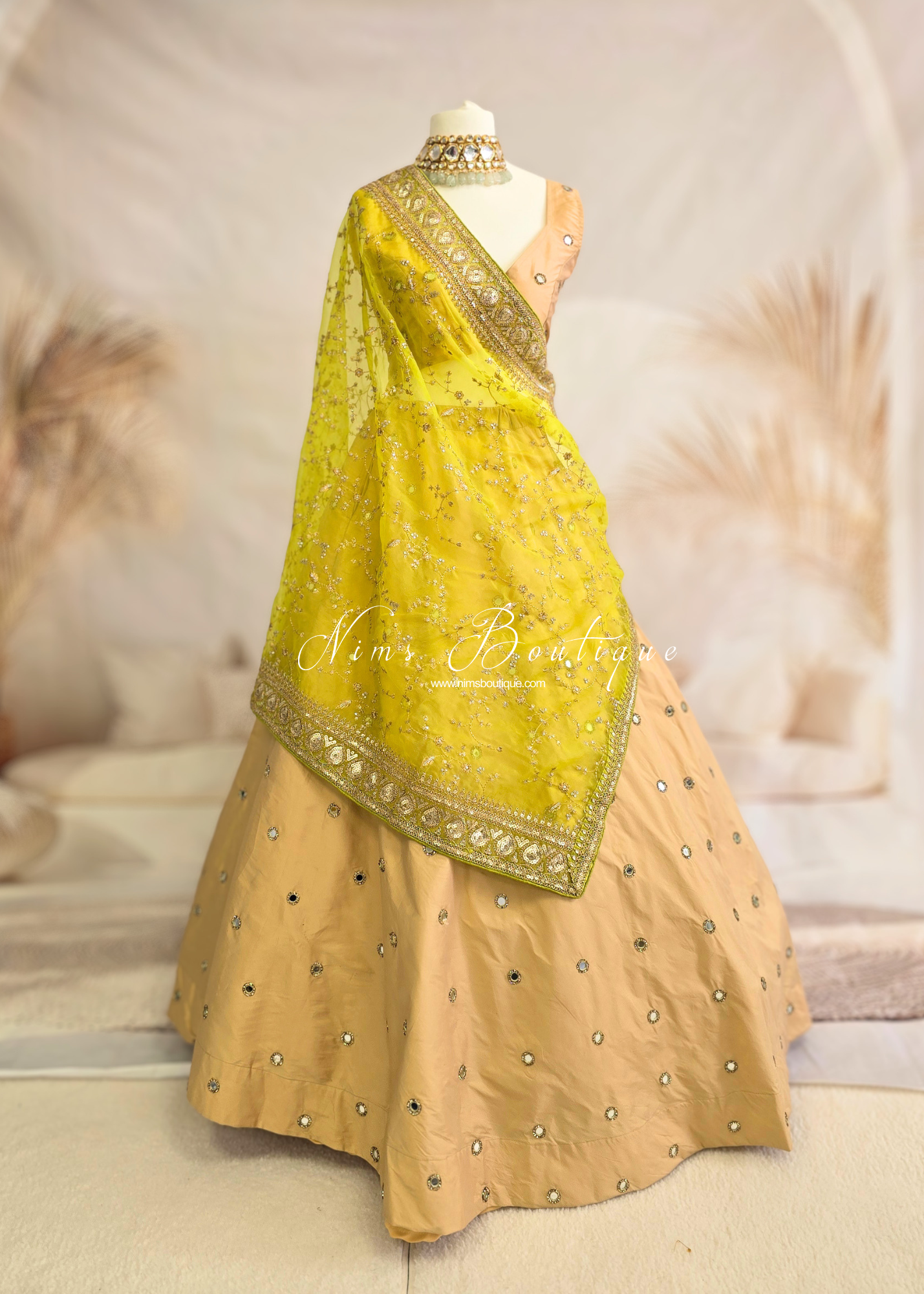 Rani Luxury Gold Mirror readymade skirt/lehnga (sizes 4-24)