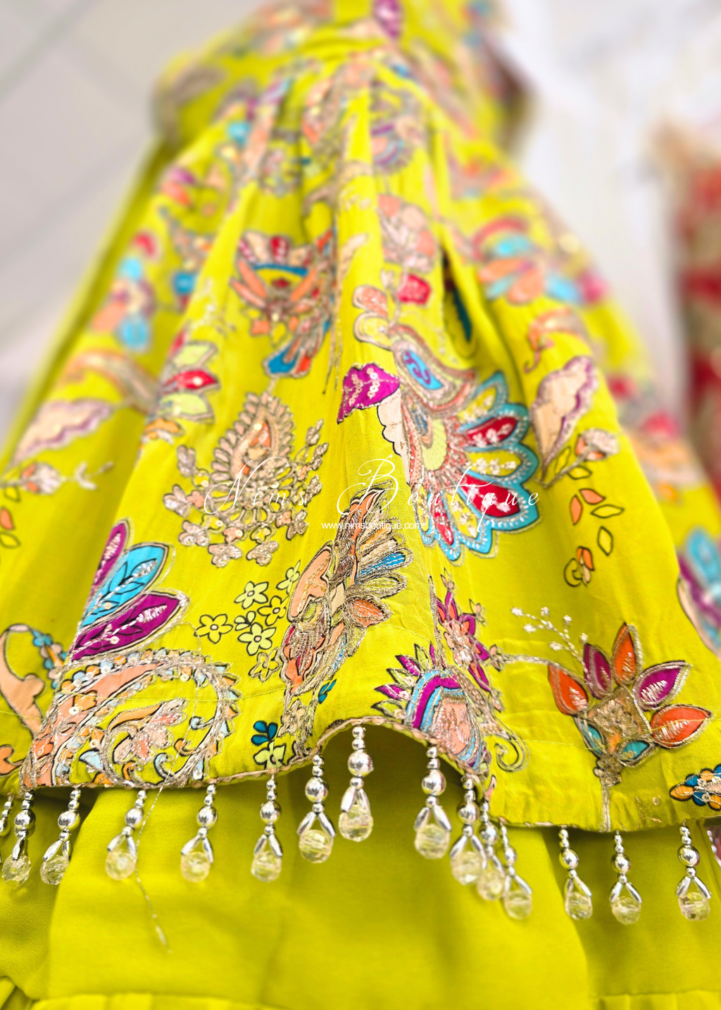 Frock Embellished Gharara Suit (size 10-12)