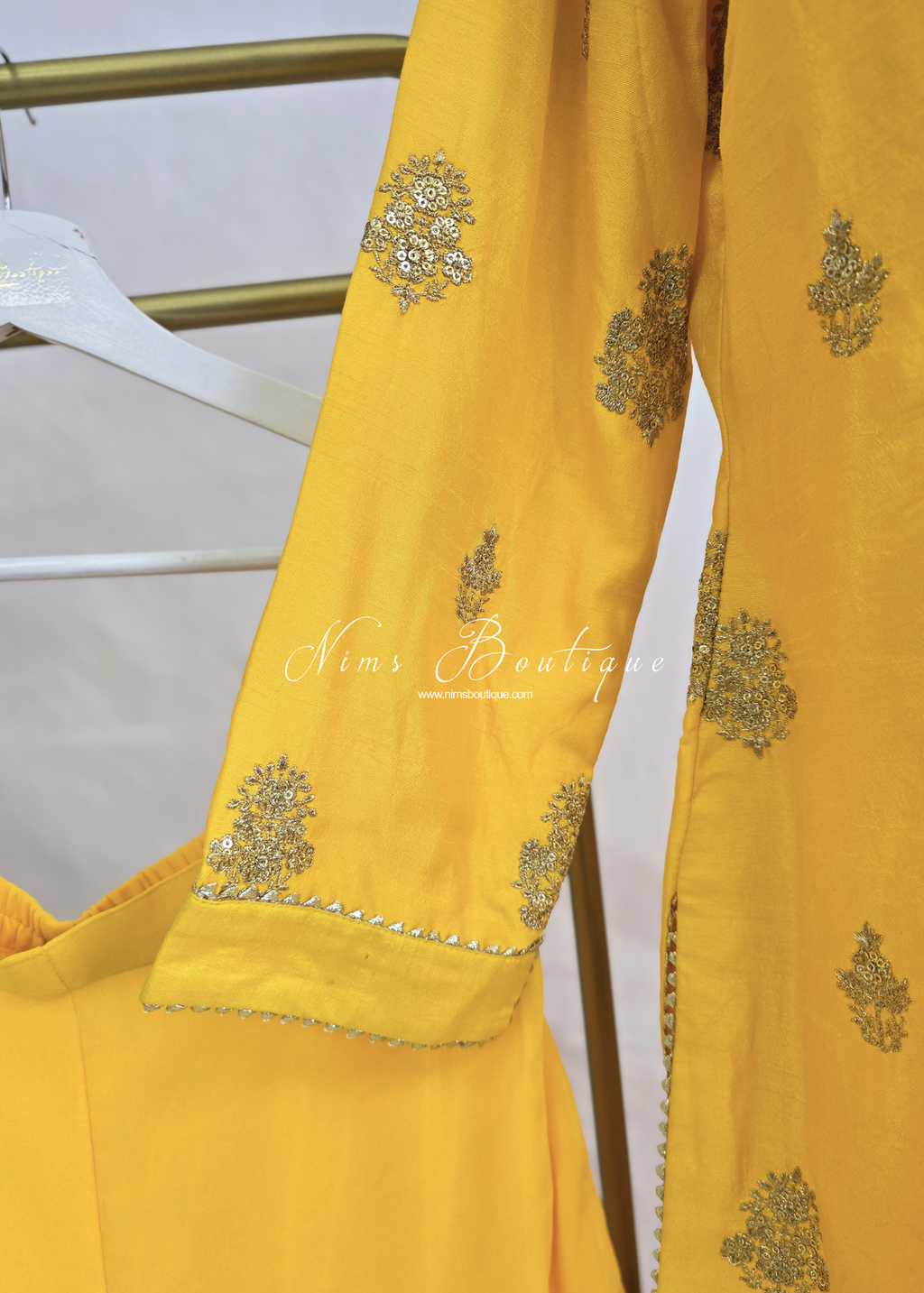 Deep Yellow Gharara Suit (size 10-12)