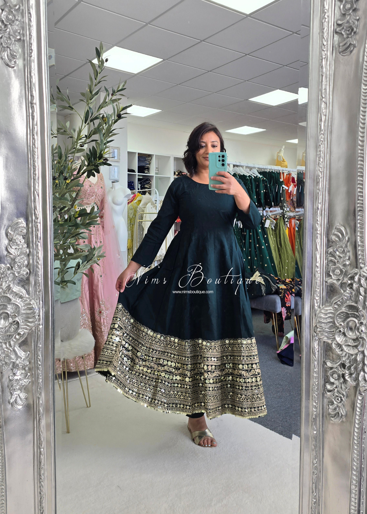 Long Frock Pajami Suit