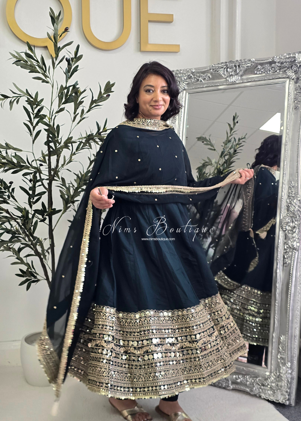 Long Frock Pajami Suit