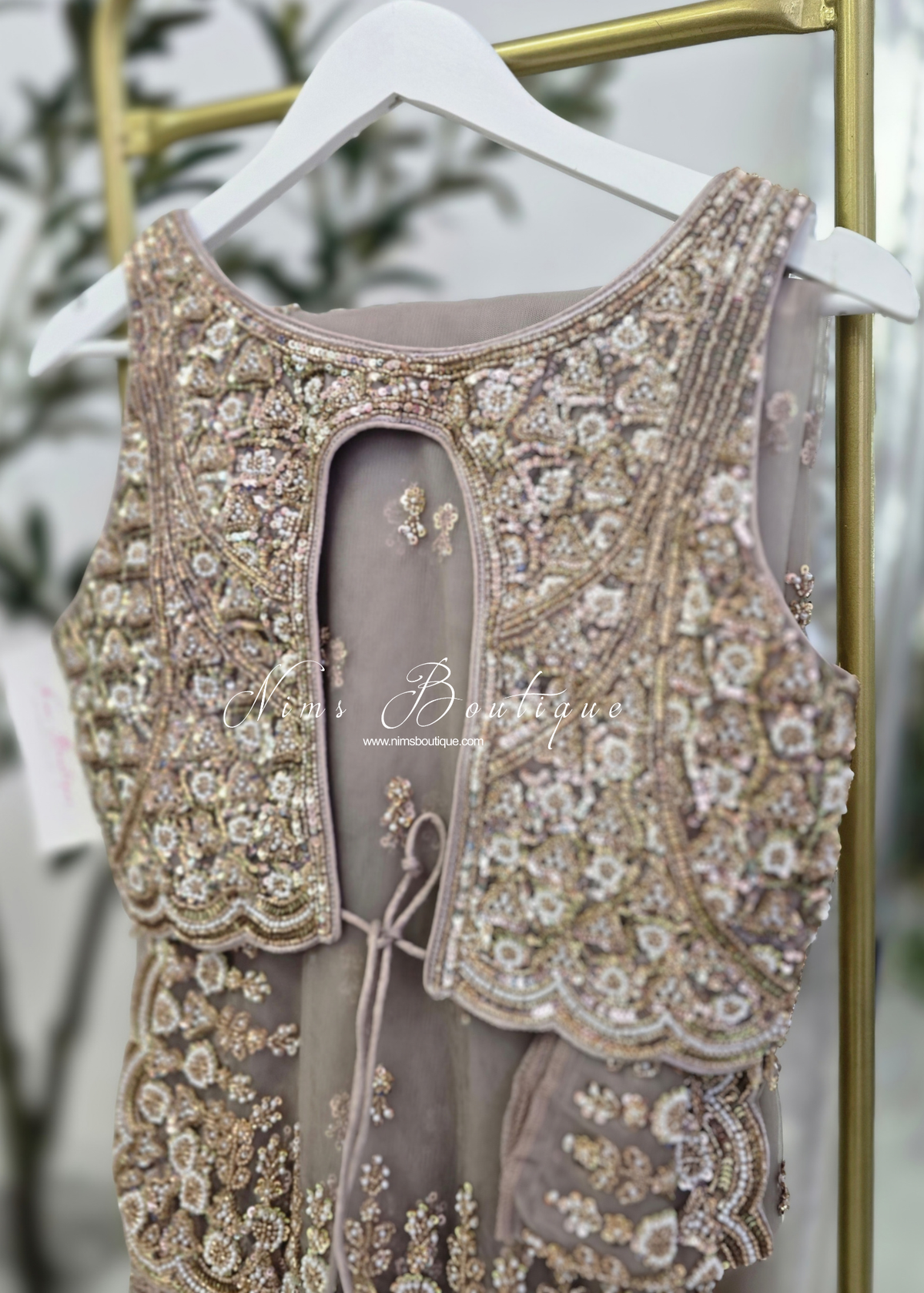 Luxury Capuccino Embellished Saree