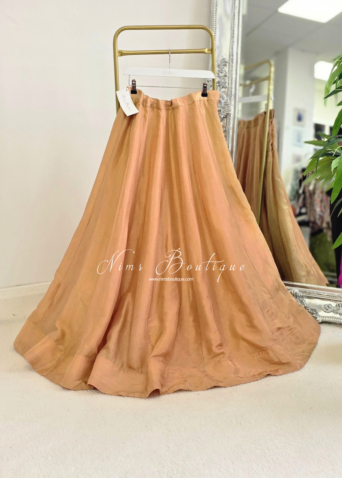 Readymade Dark Gold skirt/lehnga (14-16)