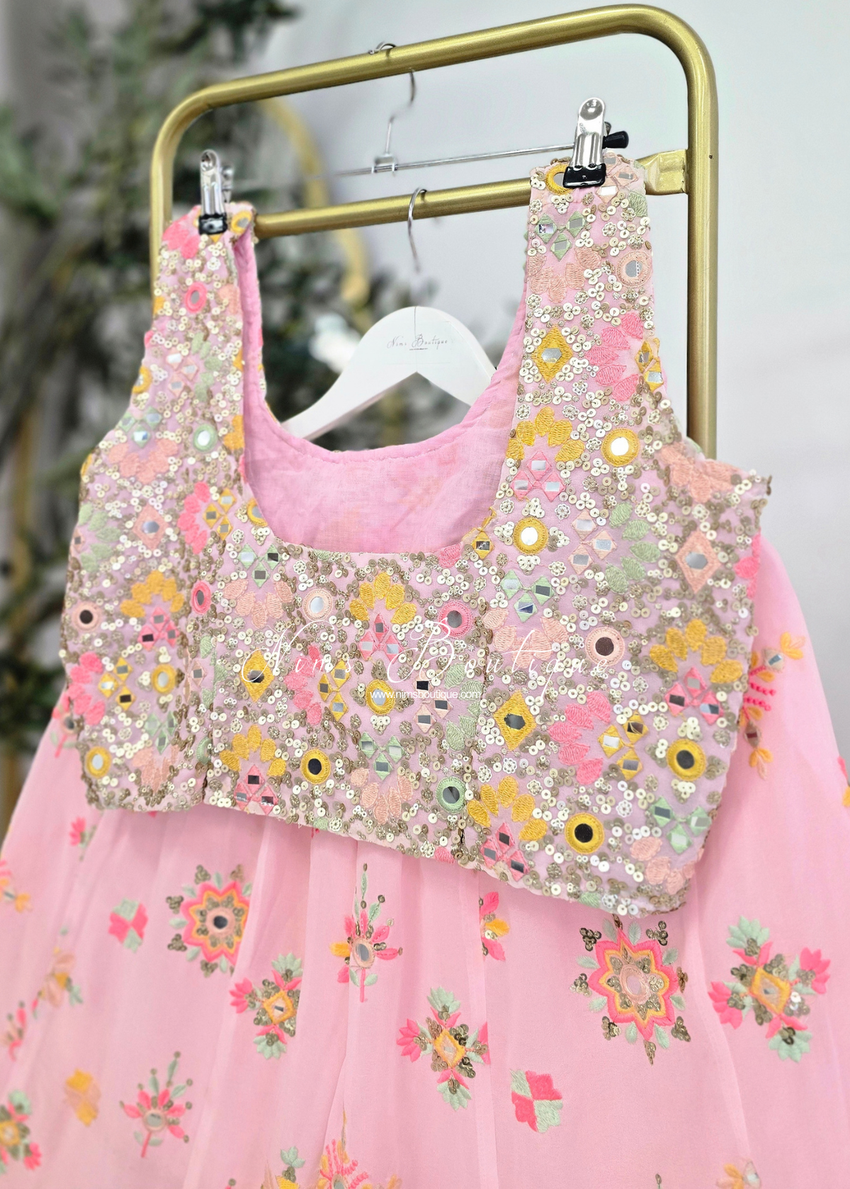Cienna Pink & Pastel Blouse (10-12)