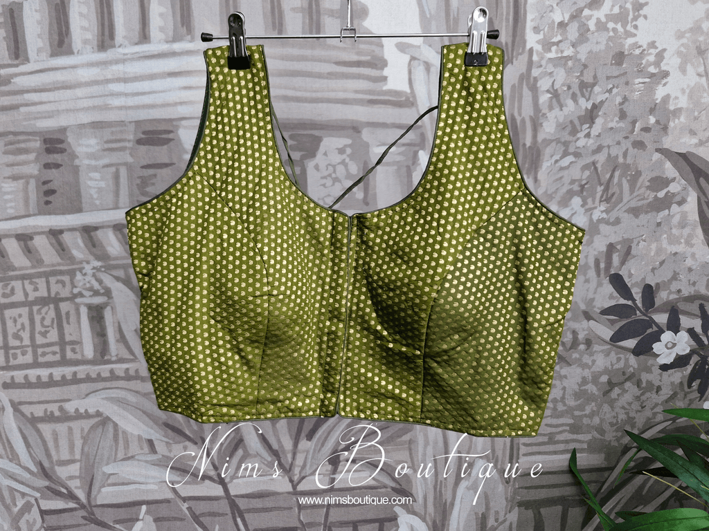Nims Boutique The NB Olive Green Blouse 16-18
