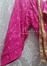 Kids Hot Pink Silk Salwar Suit