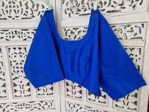 Royal blue silk blouse (size 22-24)
