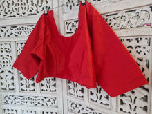 Red silk blouse (size 22-24)