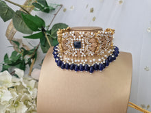 Nims Boutique Ananya Navy Bead Maharani Choker Set