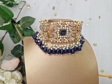 Nims Boutique Ananya Navy Bead Maharani Choker Set