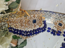 Nims Boutique Ananya Navy Bead Maharani Choker Set