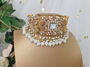 Nims Boutique Ananya Pearl Maharani Choker Set