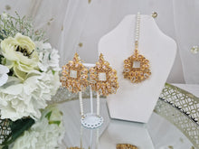 Sita Gold & Pearl Earrings & Tikka set